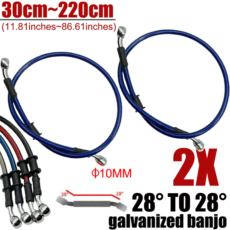 Motorcycle Brake Cable - 2X Üniversal 30cm-220cm 28 ° Motosiklet