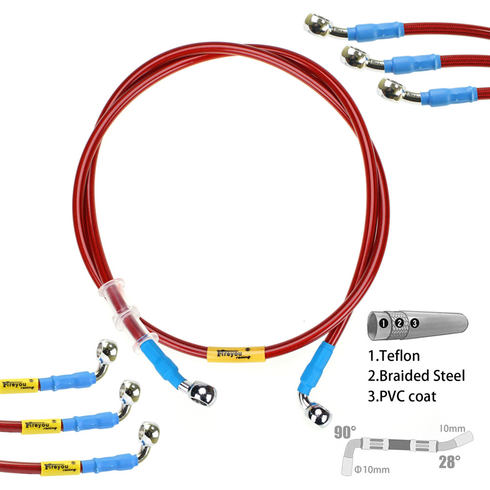 Brake Line Motorcycle - 400mm-2400mm Fren Hortumu Hidrolik DOT Hat