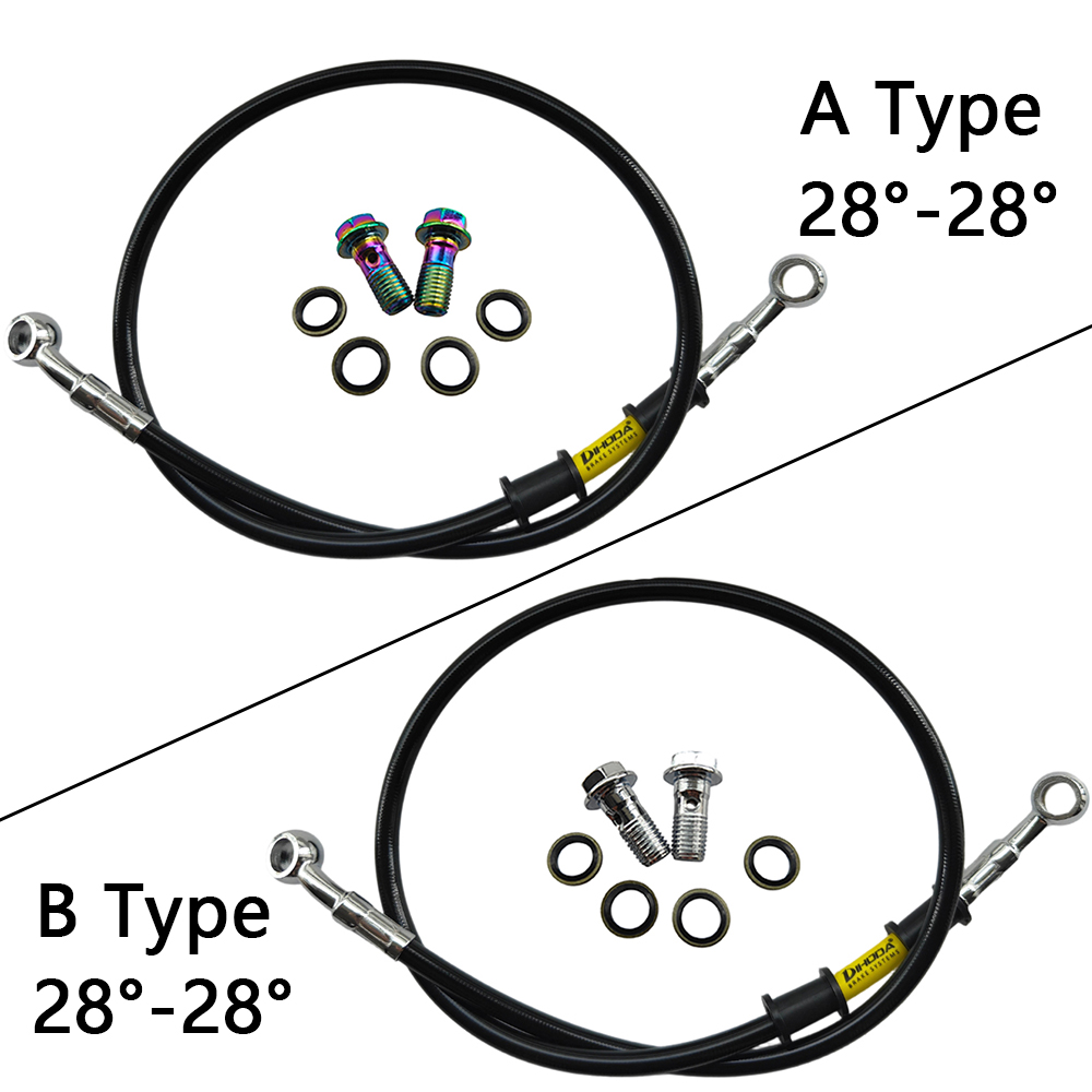 28 ° -28 °   Siyah Örgülü Pasl - Brake Line Motorcycle incelemesi ve fiyatı