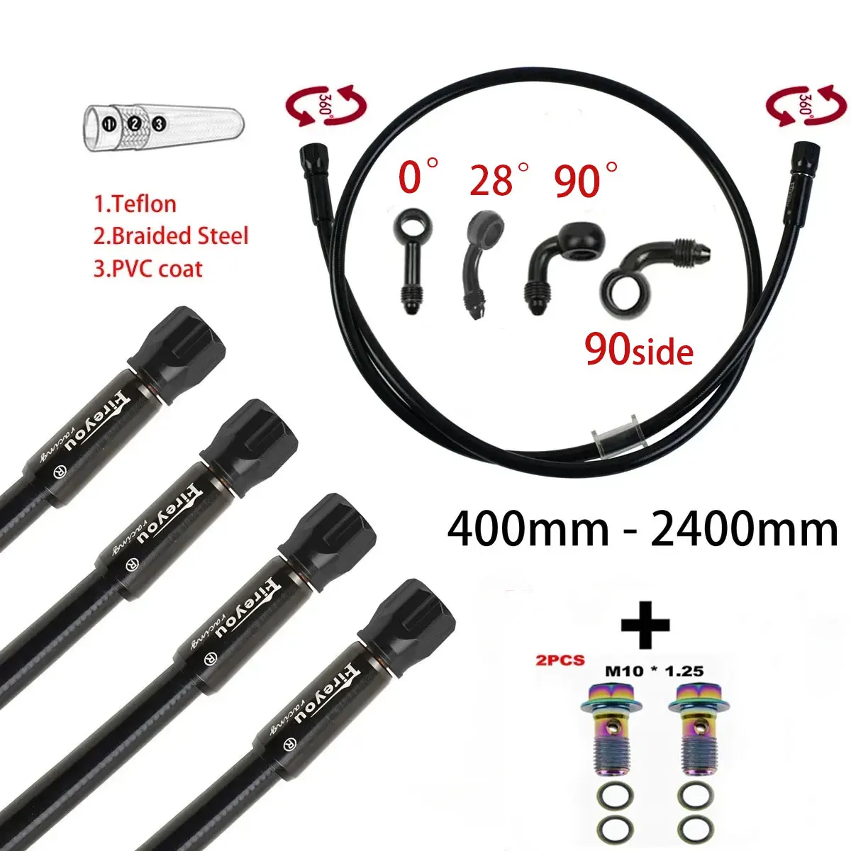 AN3 Örgülü Fren Hortumu Motosi - Brake Line Motorcycle incelemesi ve fiyatı